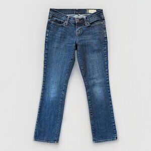 Gap Jeans Womens‎ 2A Blue Straight Leg Low Rise Medium Wash Y2K Denim